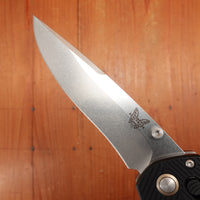 Benchmade 710-25 Seven | Ten Recurve Drop Point CPM-S90V AXIS Lock 6061-T6 Black Aluminum