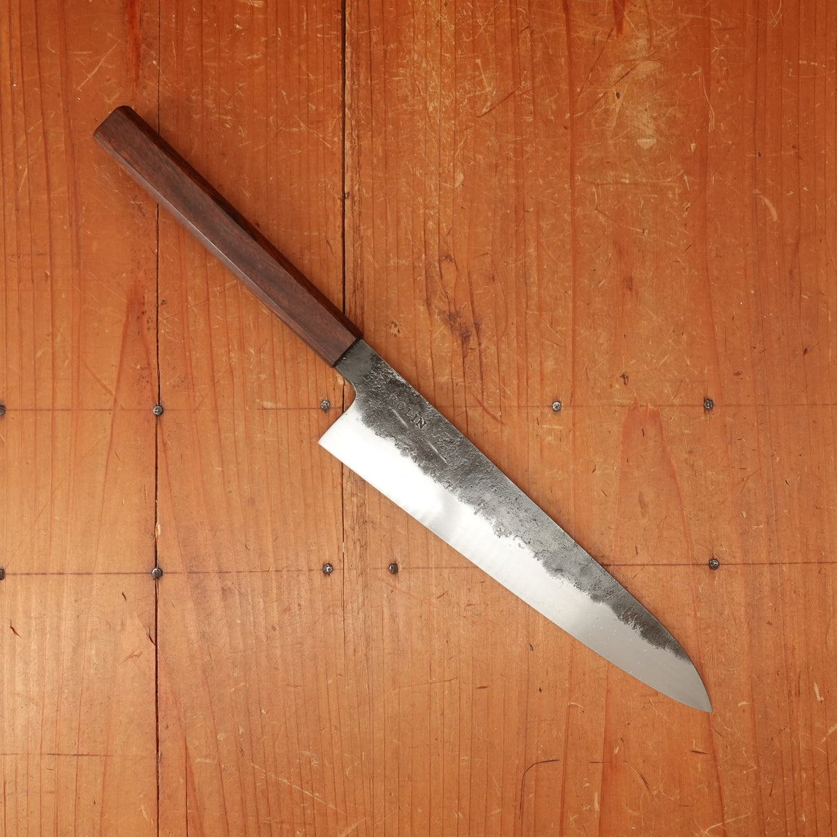 Rolin Knives 175mm Petty AEB-L Kurouchi Ironwood
