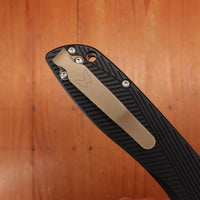 Benchmade 710-25 Seven | Ten Recurve Drop Point CPM-S90V AXIS Lock 6061-T6 Black Aluminum