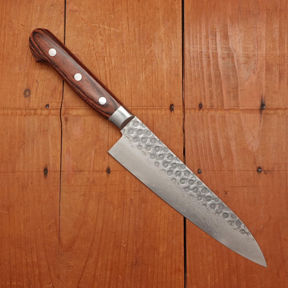 Hitohira HG 180mm Gyuto Stainless Suminagashi Tsuchime Western Handle