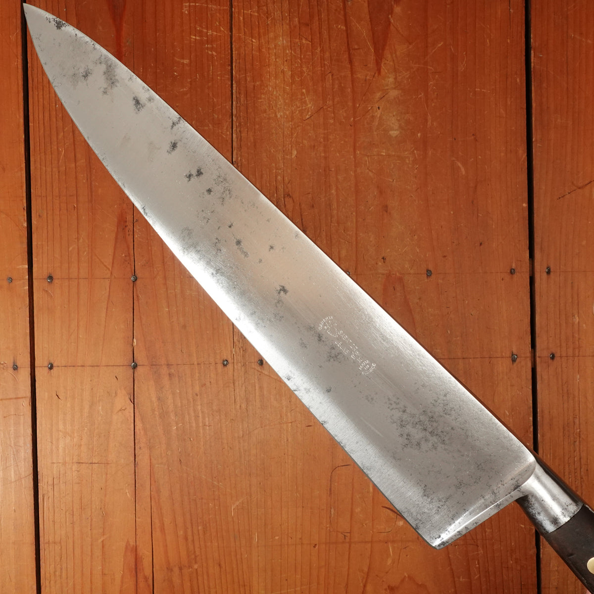 K Sabatier Jeune 13" Chef Knife Ideal Pattern Carbon Steel Thiers 1960s