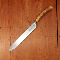 M E Peck 8.5" Carving Knife "Goffed" Forged Carbon Steel Stag (Sheffield ?) 1870s-1910?