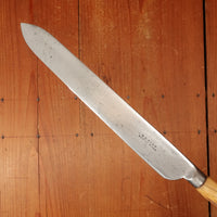M E Peck 8.5" Carving Knife "Goffed" Forged Carbon Steel Stag (Sheffield ?) 1870s-1910?
