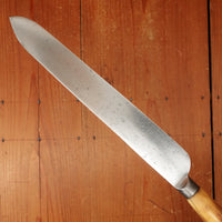 M E Peck 8.5" Carving Knife "Goffed" Forged Carbon Steel Stag (Sheffield ?) 1870s-1910?