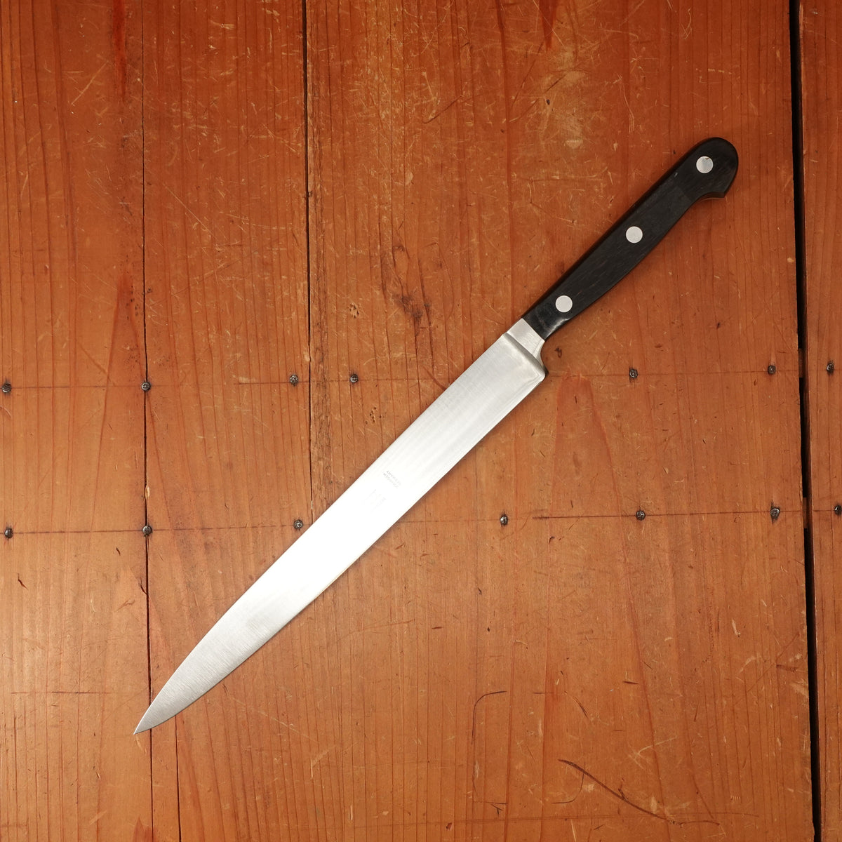 Hoffritz 8.5" Narrow Slicer Forged Stainless Pakka Solingen (Henckels?) 1970s-Early 80s