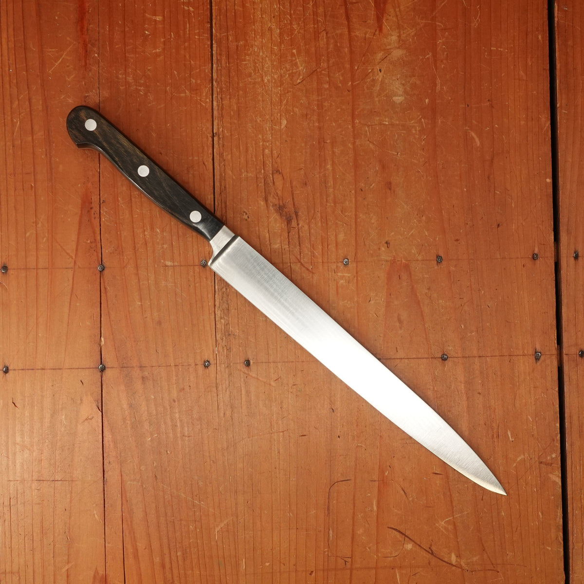 Hoffritz 8.5" Narrow Slicer Forged Stainless Pakka Solingen (Henckels?) 1970s-Early 80s