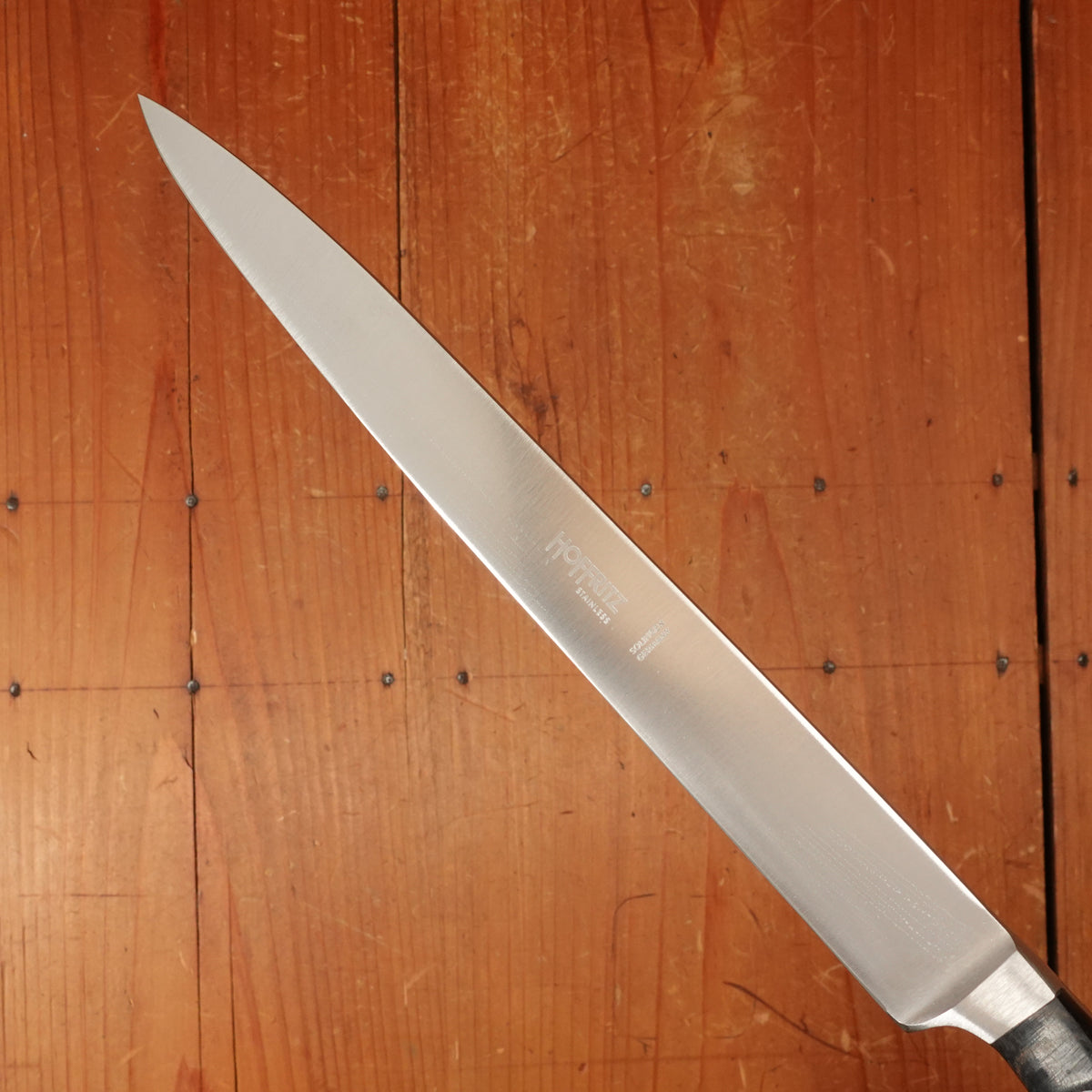 Hoffritz 8.5" Narrow Slicer Forged Stainless Pakka Solingen (Henckels?) 1970s-Early 80s
