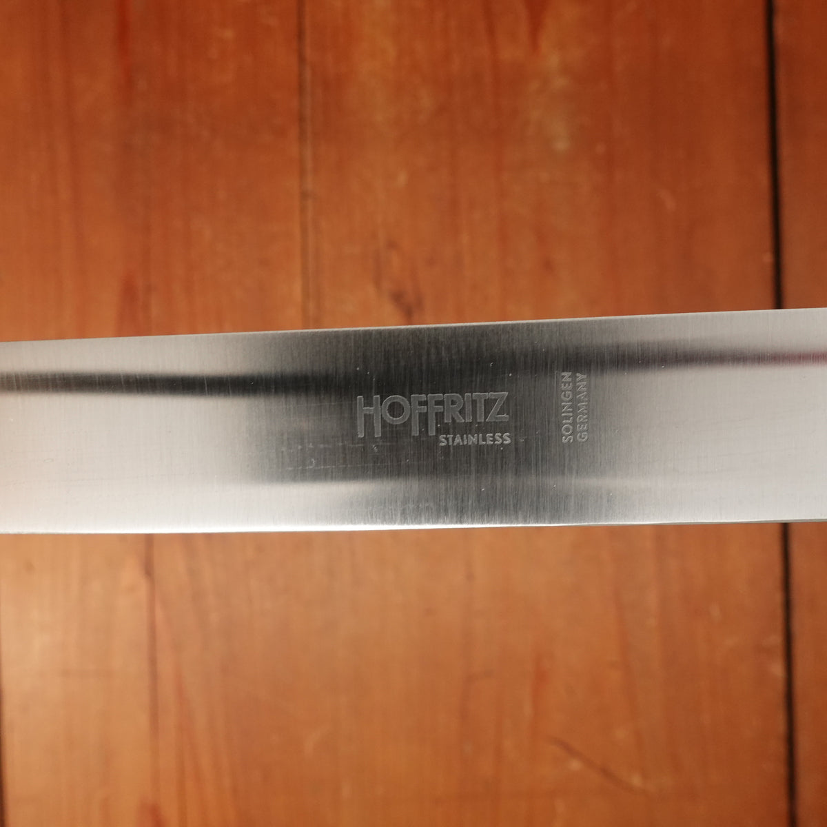 Hoffritz 8.5" Narrow Slicer Forged Stainless Pakka Solingen (Henckels?) 1970s-Early 80s