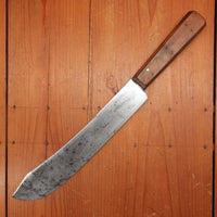 Early Forschner 'XXX Damascus' Foster Bros 10" Bullnose Scimitar Carbon Steel USA 19