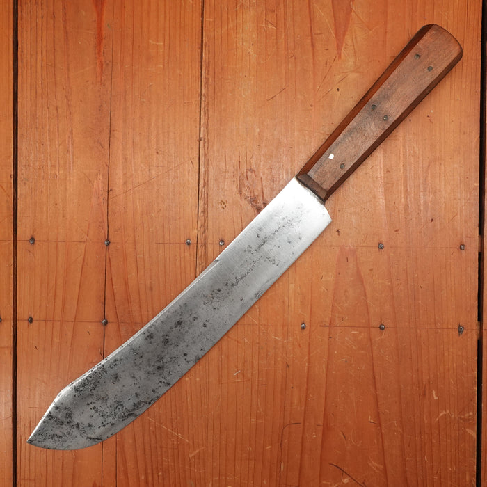 Early Forschner 'XXX Damascus' Foster Bros 10" Bullnose Scimitar Carbon Steel USA 19