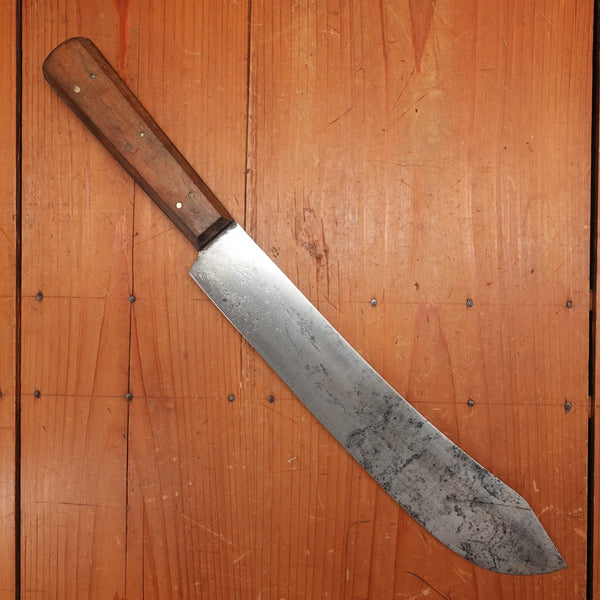 Early Forschner 'XXX Damascus' Foster Bros 10" Bullnose Scimitar Carbon Steel USA 19