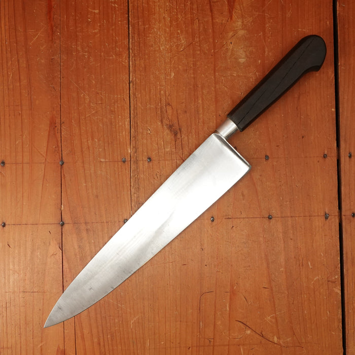 Unmarked 10" Chef Nogent / Cuisine Massif Carbon Steel Nickel Walnut Thiers / Nogent 1950s-60s