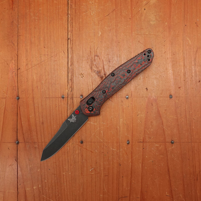 Benchmade Limited Edition 940BK-2502 Osborne Reverse Tanto CPM-Magna-Cut AXIS Lock Lava Flow Fatcarbon® Handle