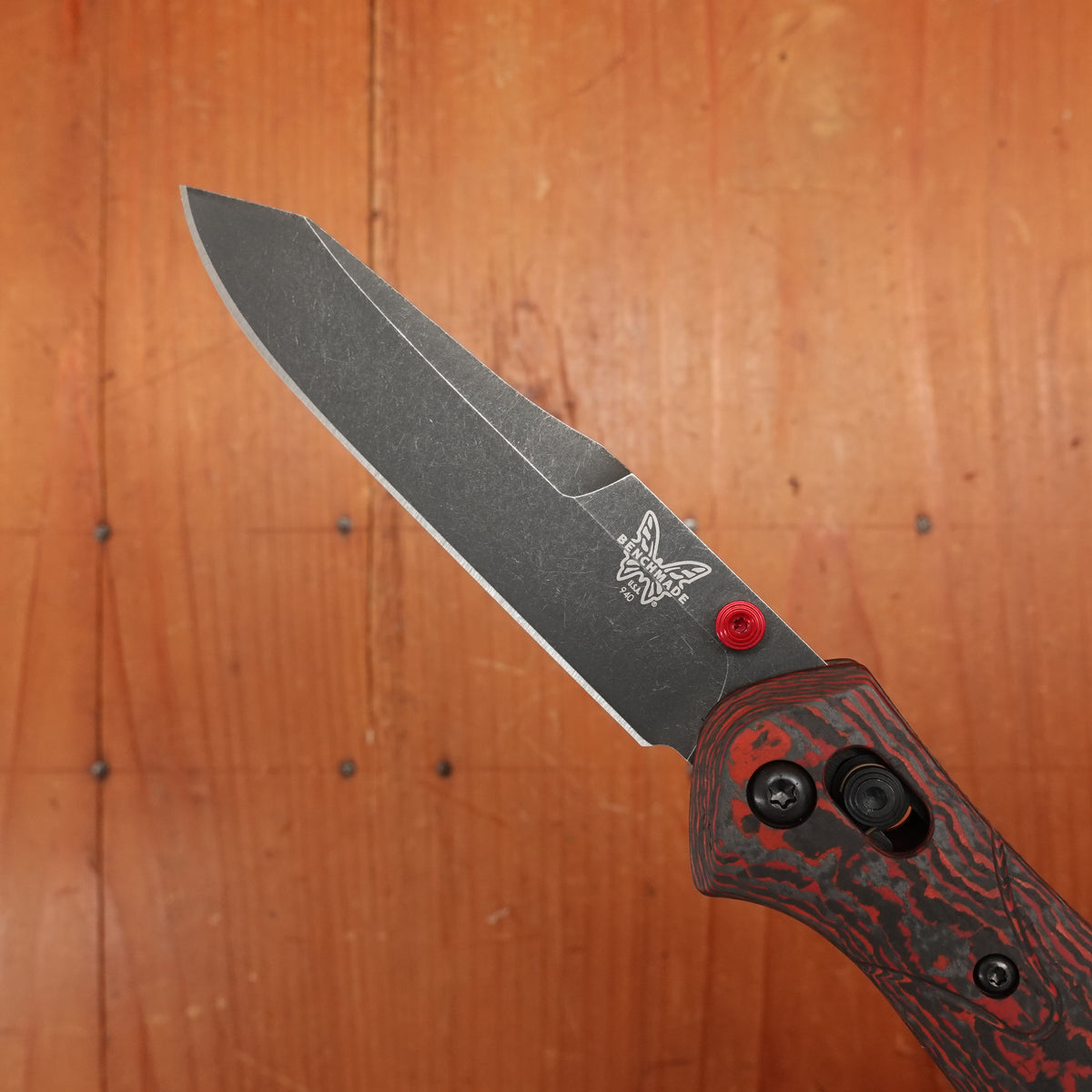 Benchmade Limited Edition 940BK-2502 Osborne Reverse Tanto CPM-Magna-Cut AXIS Lock Lava Flow Fatcarbon® Handle