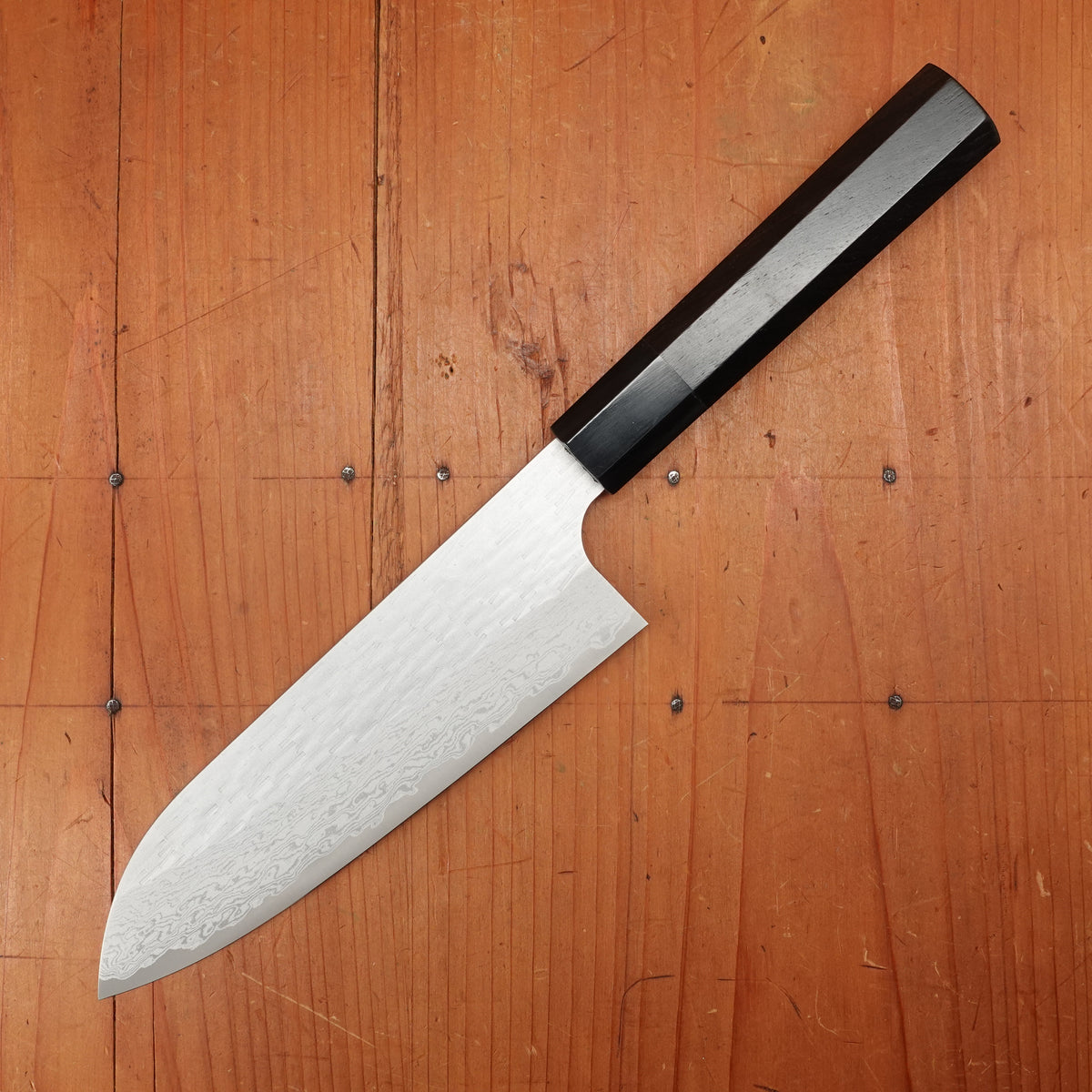 Nigara Hamono 170mm Santoku VGXEOS Ebony Handle