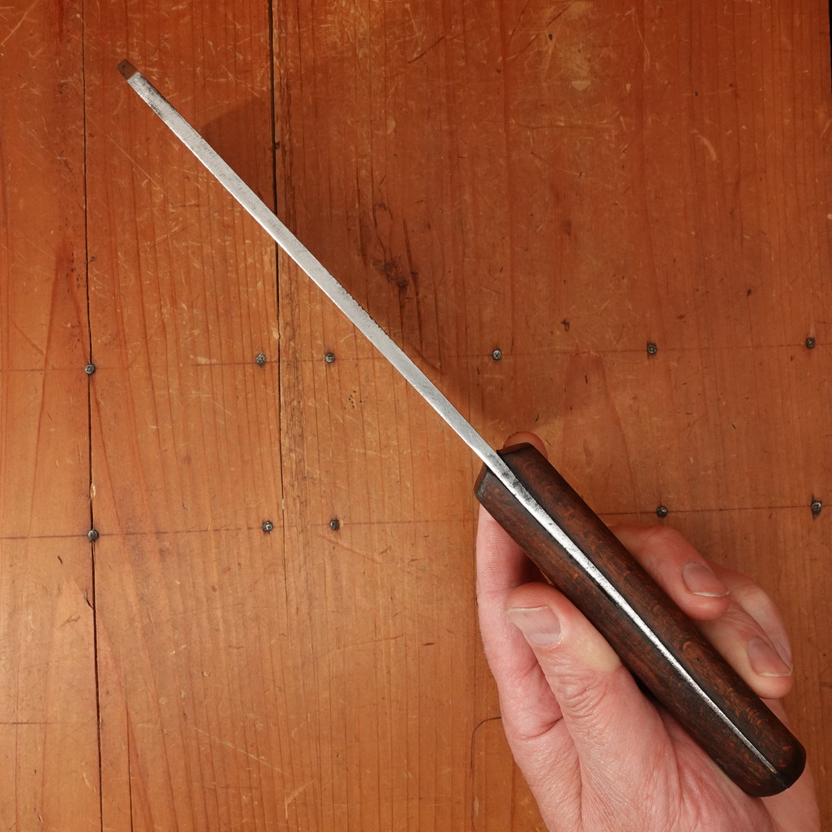 Gerlach Warszawa 6" Cleaver Hand-Forged Carbon Steel Birdseye Rivets Poland 1900-1930s?
