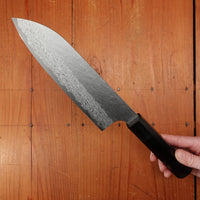 Nigara Hamono 170mm Santoku VGXEOS Ebony Handle