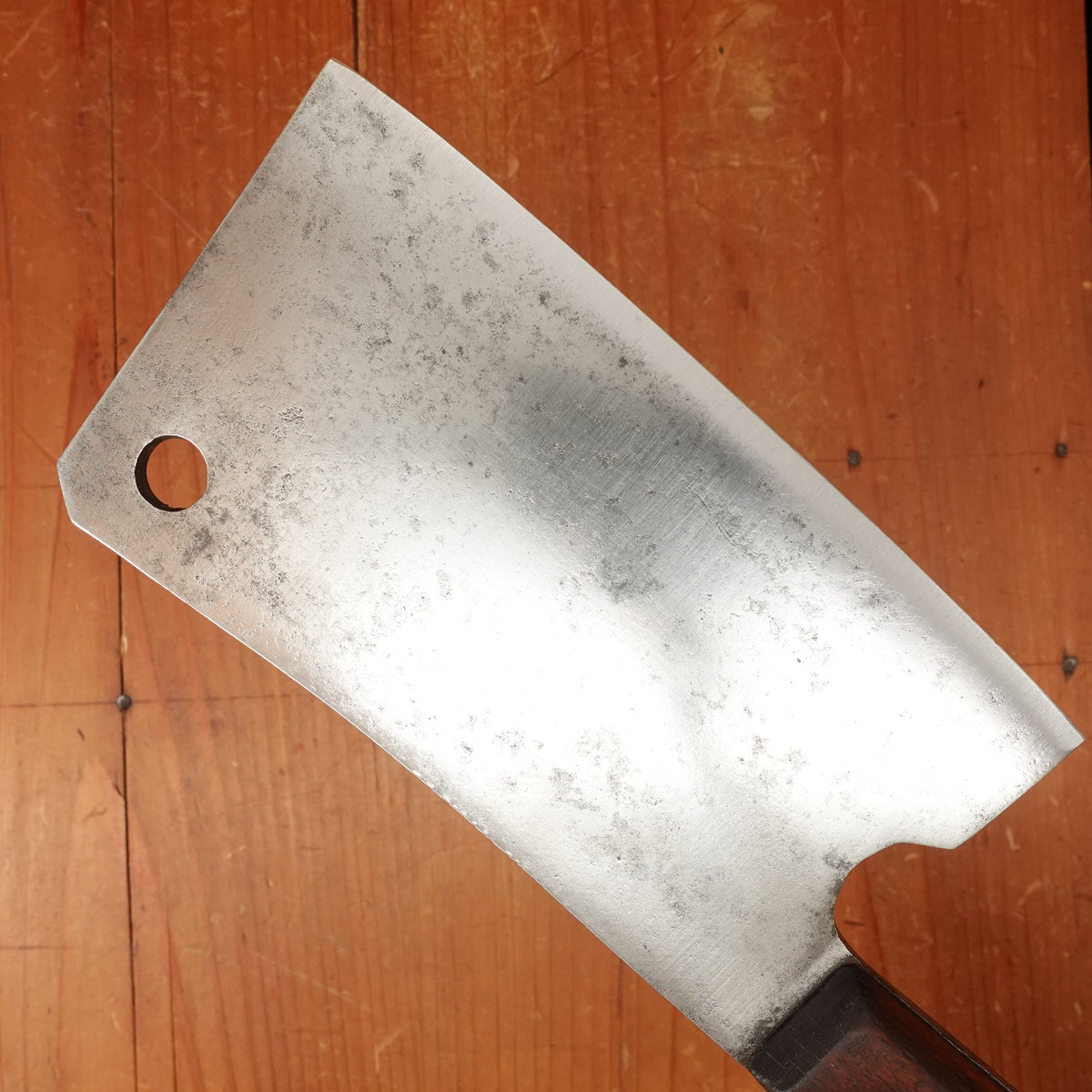 Gerlach Warszawa 6" Cleaver Hand-Forged Carbon Steel Birdseye Rivets Poland 1900-1930s?