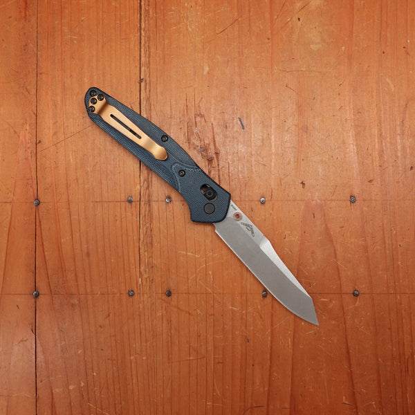 Benchmade 940-04 Osborne Reverse Tanto M390 Axis Lock Denim Micarta