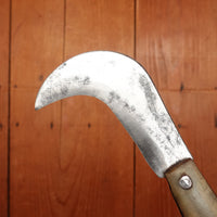 New Old Stock 3 3/8" Serpette Pruning Jack Carbon Steel & Horn Maniago Italy 1950s-70s