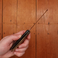 New Old Stock 3 3/8" Serpette Pruning Jack Carbon Steel & Horn Maniago Italy 1950s-70s