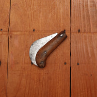 New Old Stock 3" Serpette Pruning Jack Carbon Steel & Wood Maniago Italy 1950s-70s