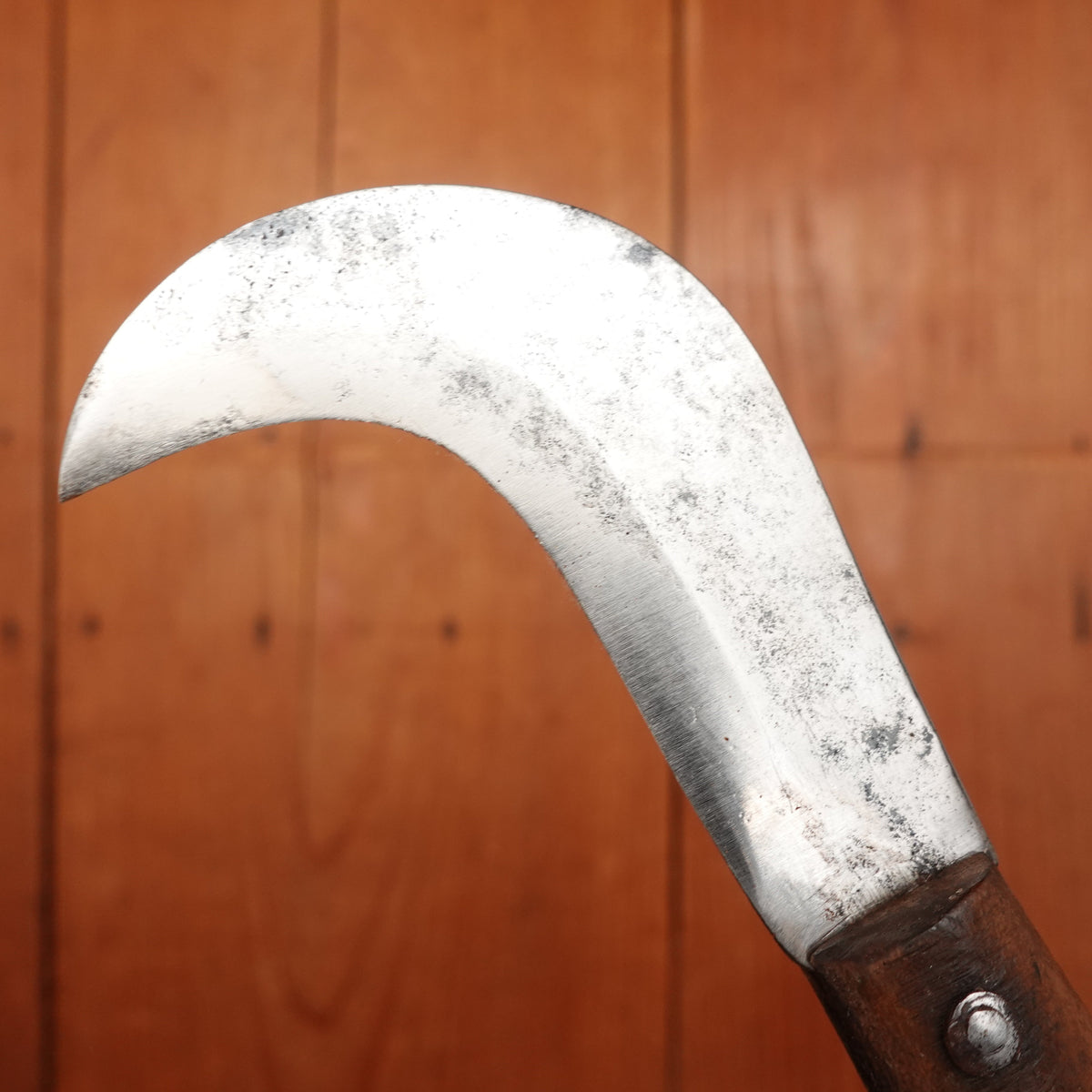 New Old Stock 3" Serpette Pruning Jack Carbon Steel & Wood Maniago Italy 1950s-70s