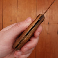 New Old Stock 3" Serpette Pruning Jack Carbon Steel & Wood Maniago Italy 1950s-70s