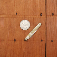 New Old Stock 2 1/8" Pen Knife Carbon Steel & Cracked Ice Maniago, Italy 1950-70s