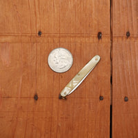 New Old Stock 2 1/8" Pen Knife Carbon Steel & Cracked Ice Maniago, Italy 1950-70s
