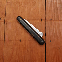 New Old Stock 4 1/8" Non- Bolstered Grafting Knife Carbon Steel & Horn Maniago, Italy 1950-70s