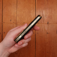 New Old Stock 4 1/8" Non- Bolstered Grafting Knife Carbon Steel & Horn Maniago, Italy 1950-70s
