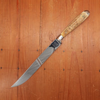 Hoffritz 8" Carving Knife Forged Stainless Stag Solingen 1950s-60s