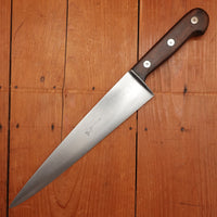 Ed Wusthof Dreizack 11" Chef Knife Carbon Steel Ebony Solingen Germany 1920-50s