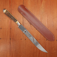 Hoffritz 8" Carving Knife Forged Stainless Stag Solingen 1950s-60s