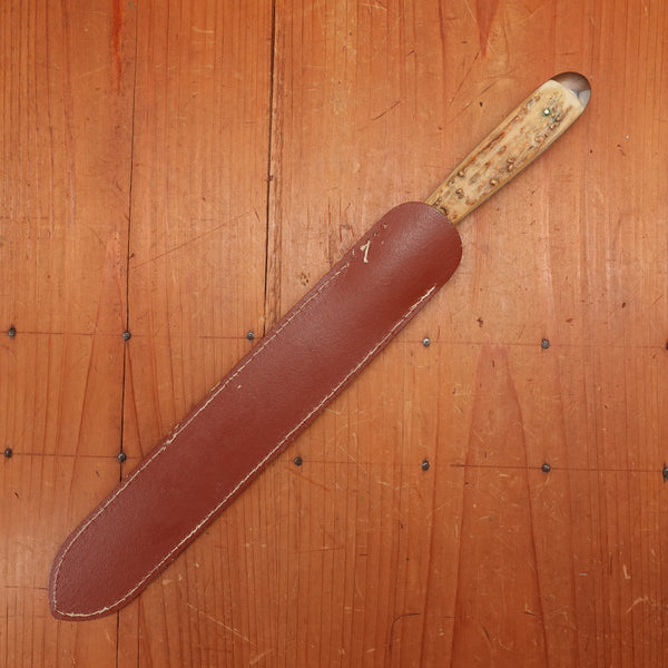 Hoffritz 8" Carving Knife Forged Stainless Stag Solingen 1950s-60s