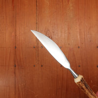 Anton Wingen Jr 6 Pc Carving & Steak Knife Set Stainless & Stag Solingen 1960s 70s