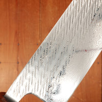 OUL 165mm Nakiri AUS10 Nickel Damascus Nawame Oak Handle