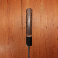 New Old Stock Yoshikane 180mm Wa-Santoku SLD Suminagashi Damascus with New Burnt Chestnut Handle