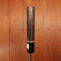 New Old Stock Yoshikane 165mm Wa-Nakiri SLD Suminagashi Damascus with New Burnt Chestnut Handle