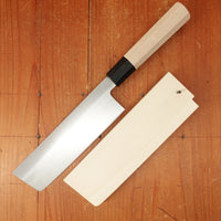 Ashi Hamono Ginga 180mm Nakiri Carbon Steel with Saya