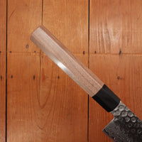 Hitohira HG 210mm Gyuto Stainless Tsuchime Damascus Walnut Handle