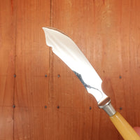 Unmarked 3.25" Butter / Cheese / Pate Knife Chromed Carbon Steel Germany 1950s?