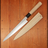 Ashi Hamono Ginga 240mm Sujihiki Carbon Steel with Saya