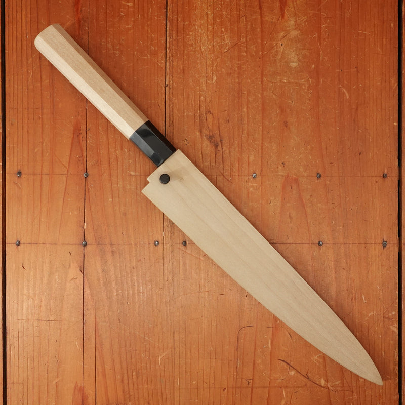Ashi Hamono Ginga 240mm Sujihiki Carbon Steel with Saya