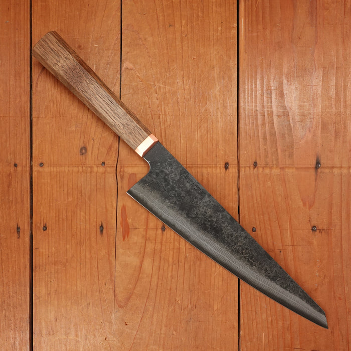 Blenheim Forge 220mm Gyuto Iron Clad Aogami 2 Walnut & Copper