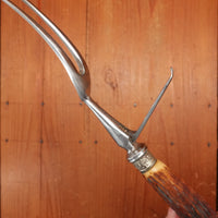 Abram Brooksbank Malinda Works 3 Pc Carving Set In Box Sheffield Circa 1900-1920?