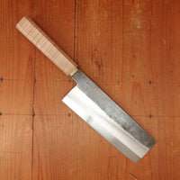 Rolin Knives 165mm Nakiri Apex Ultra Stabilized Curly Maple and Brass with Saya