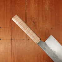 Rolin Knives 165mm Nakiri Apex Ultra Stabilized Curly Maple and Brass with Saya