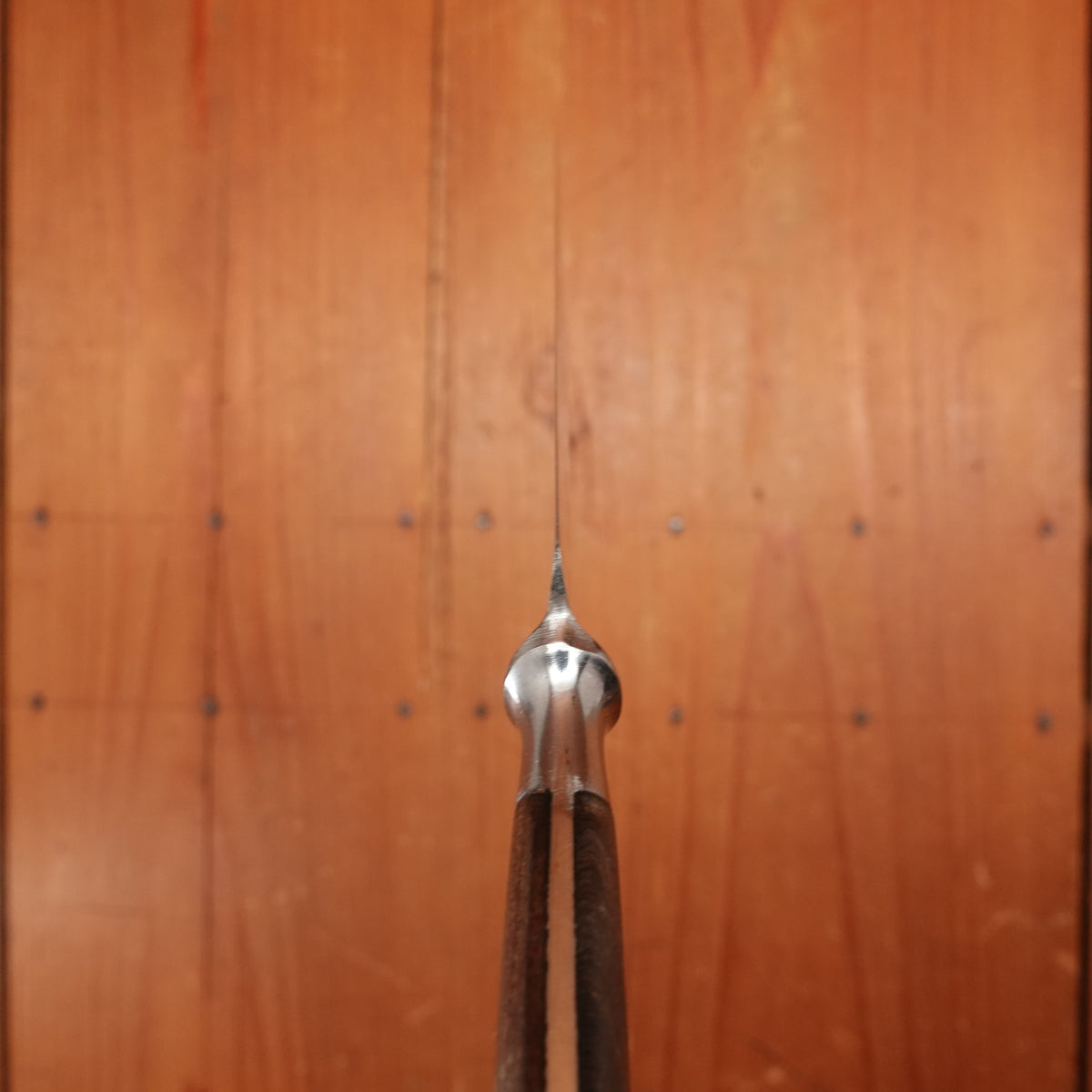Firestone Trading Co 4pc Forged Table Knife & Fork Set Stainless & Walnut Solingen ~1950s